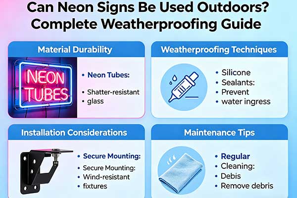 Can Neon Signs Be Used Outdoors? Complete Weatherproofing Guide