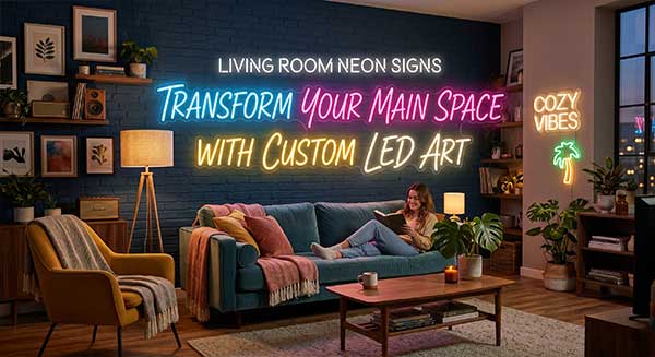 Living Room Neon Signs: Transform Your Main Space with Custom LED Art