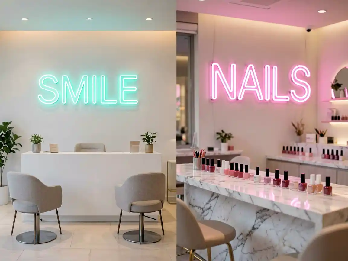 Do Neon Signs Belong in a Dental Clinic or Nail Salon?