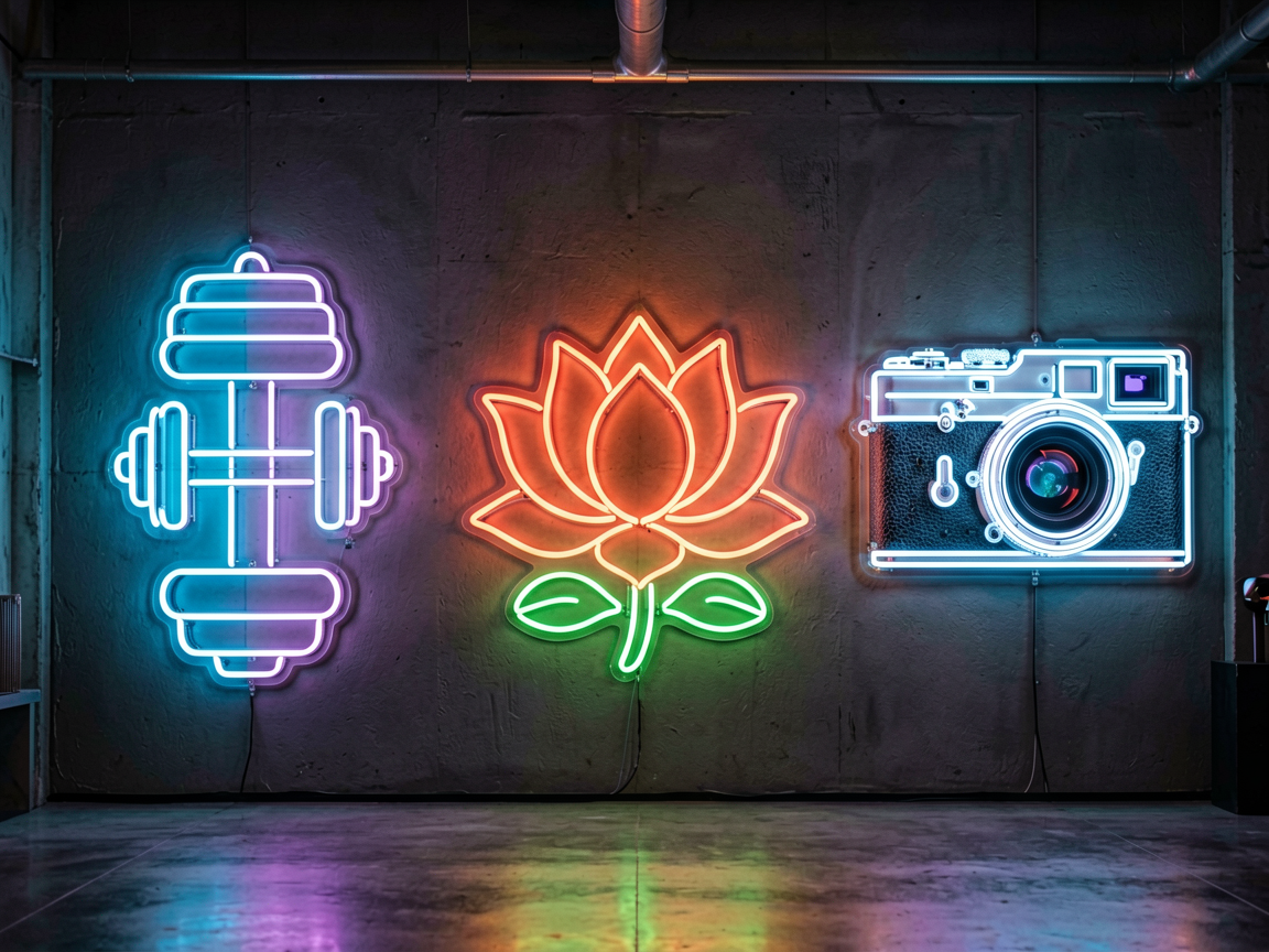 Fitness, Spa & Photography Neon Signs: Reddit Venue Guide