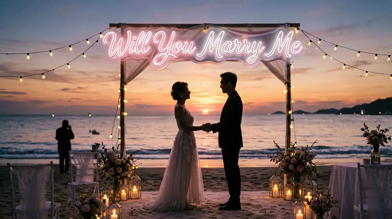 Engagement Neon Signs: Proposal & Ring-Day Ideas