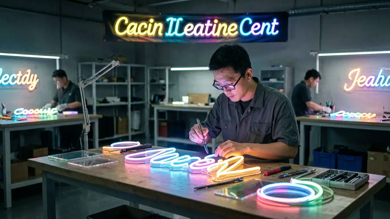How Custom Neon Signs Are Made: Factory Process and QC
